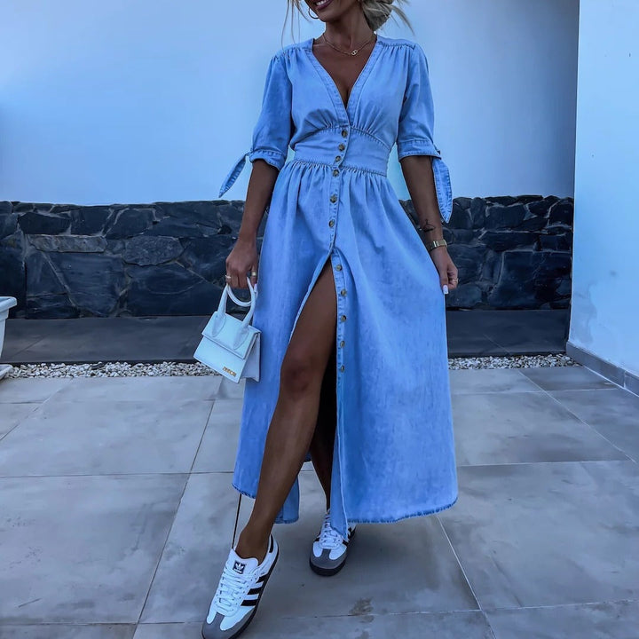 W&W Mode | Modernes Denimkleid