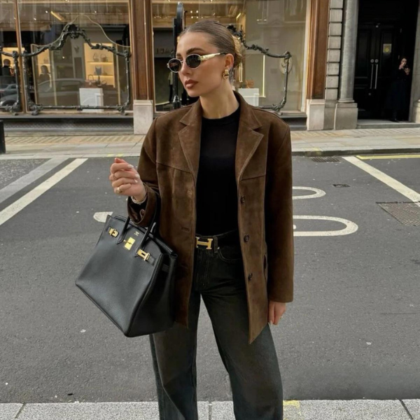 W&W Mode | Luxus Wildleder Damenjacke
