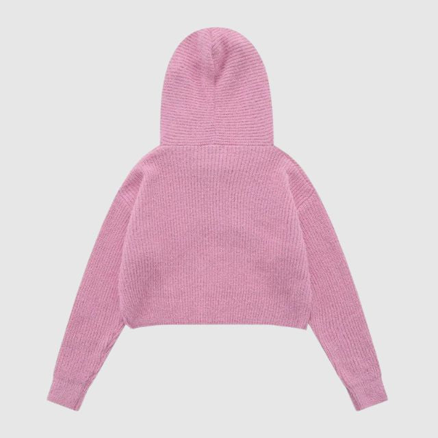 Strickhoodie mit Sternenmuster