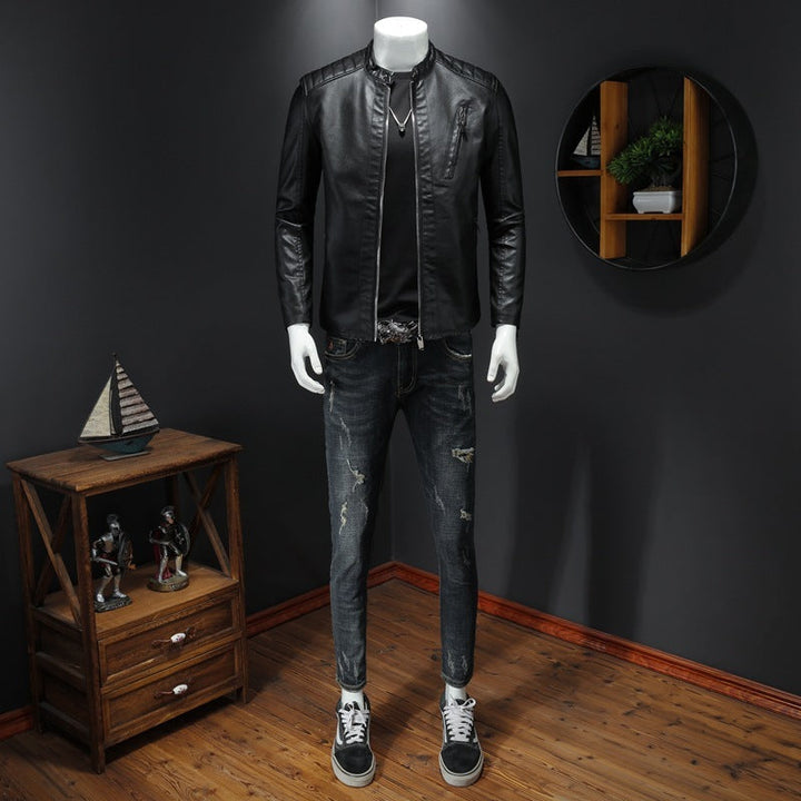 W&W Mode | Premium Herren Biker Lederjacke