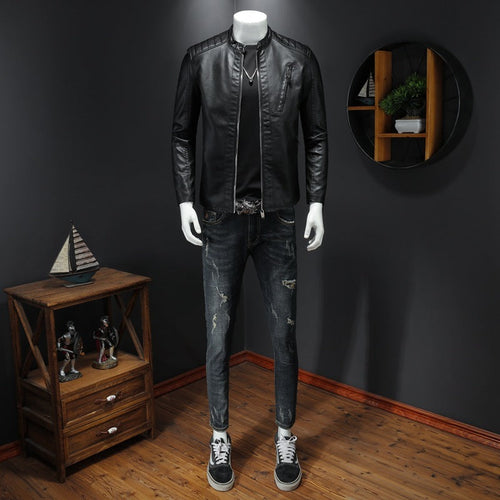 W&W Mode | Premium Herren Biker Lederjacke