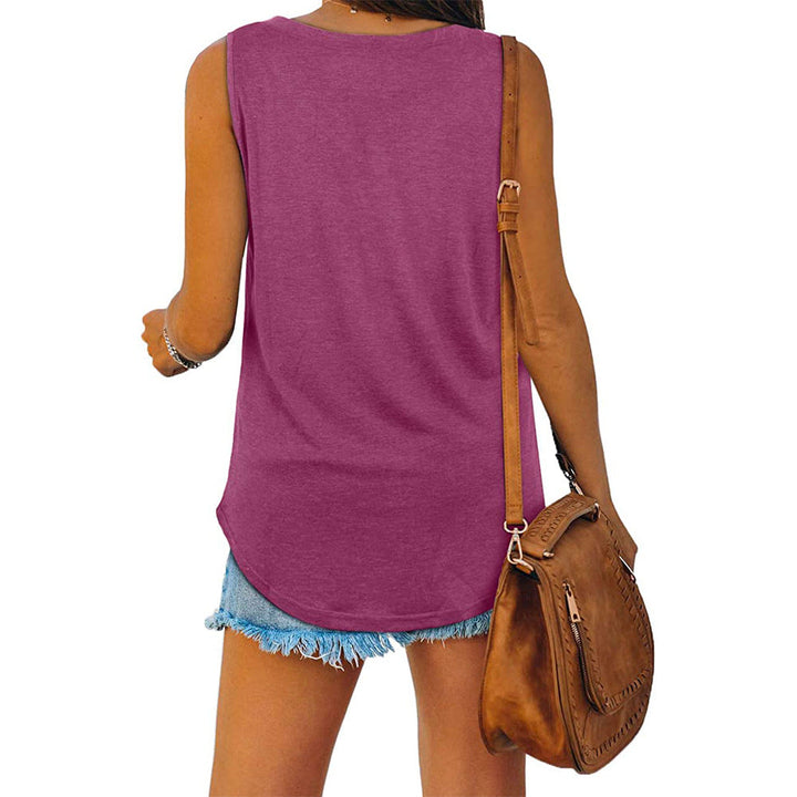 W&W Mode Mckayla Jersey V-Ausschnitt Tank-Top