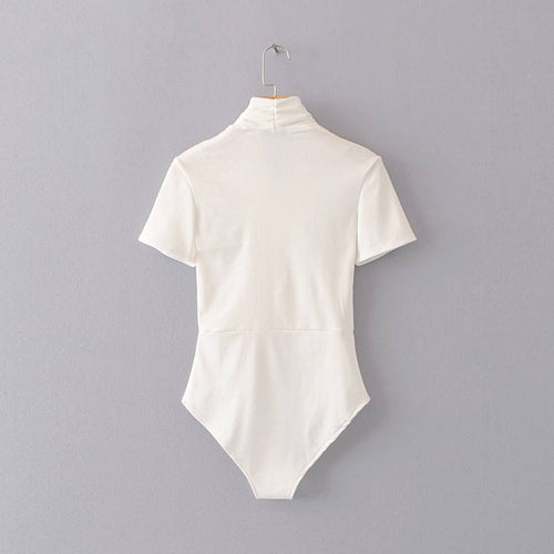 Eleganter Wickel-Body mit V-Ausschnitt
