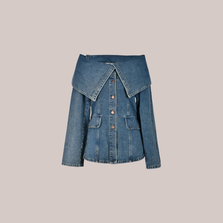 W&W Mode - Stilvolle Jeansjacke mit Knopfdetails