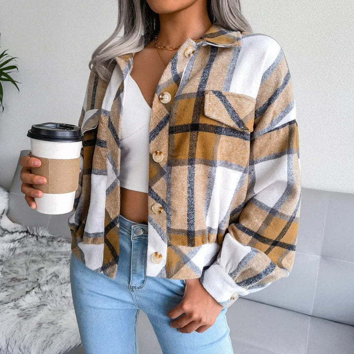 W&W Mode | Karierte Sommerjacke Für Damen