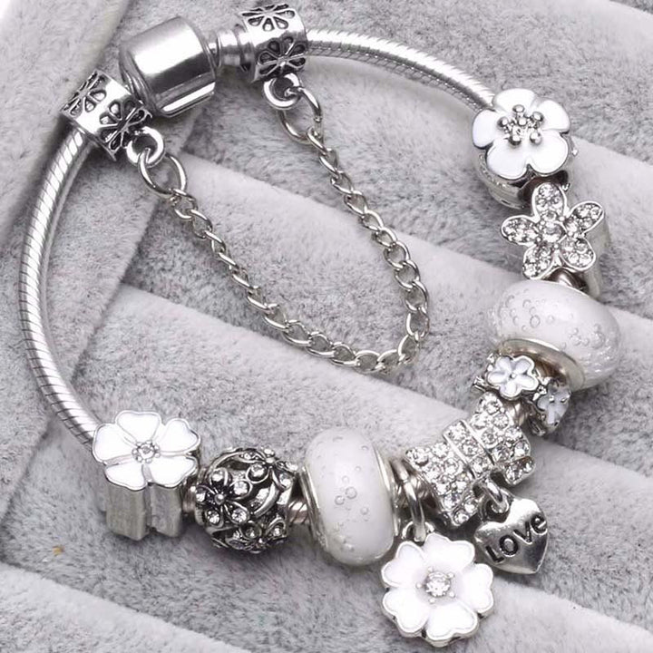 W&W Mode | Pfirsichblüten Charme Armband