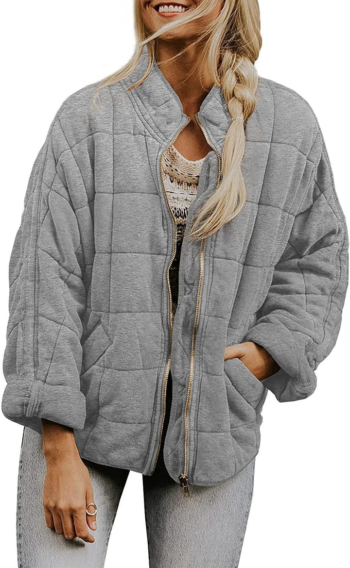 W&W Mode | Lockere Jacke Aus Dicker Baumwolle