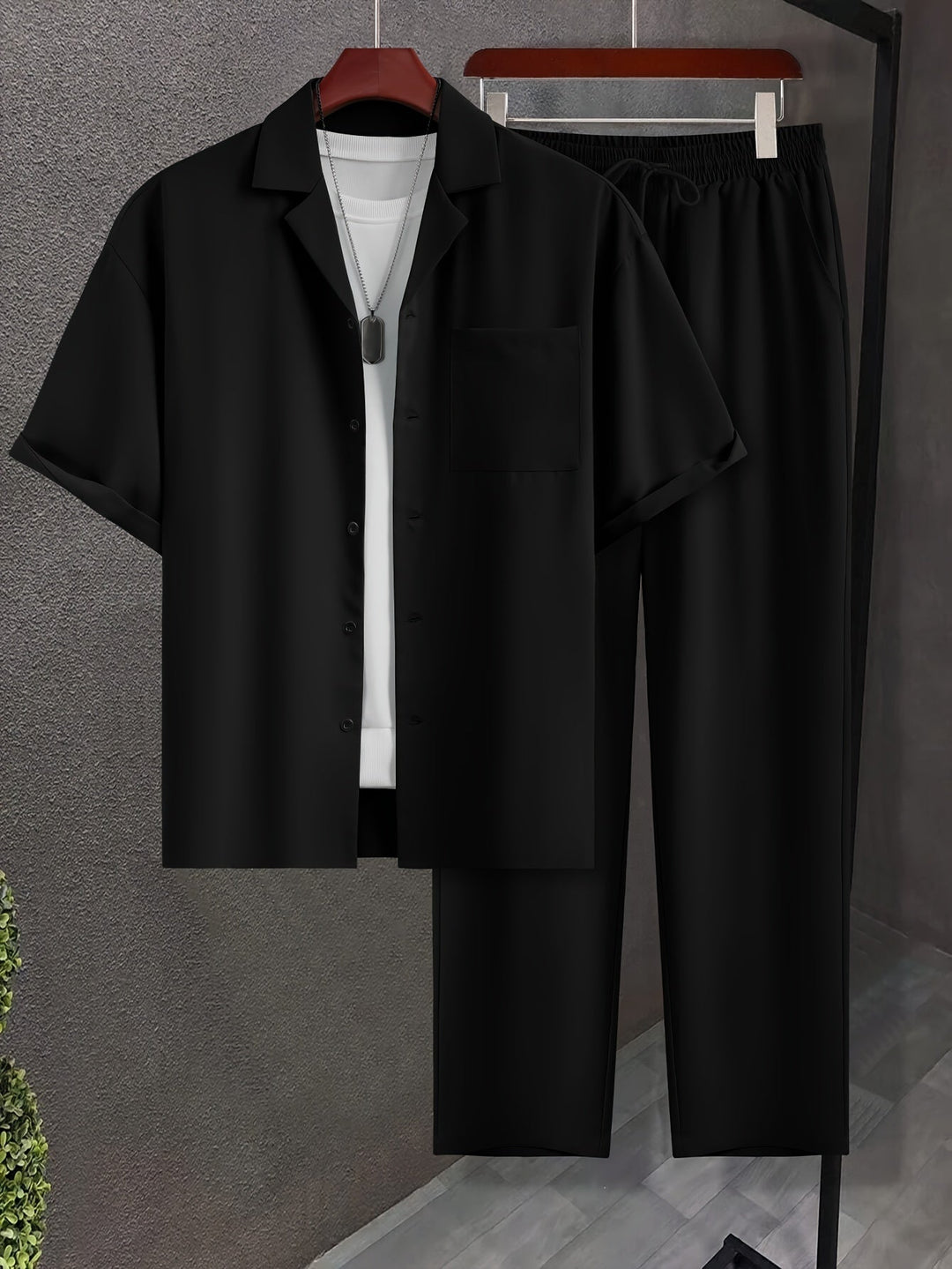W&W Mode | Sommeroutfitsatz in Einfarbiger Farbe