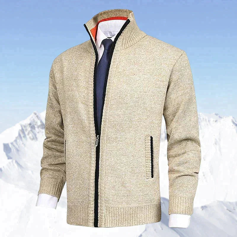 W&W Mode | Elegantes Herrenjackett mit Reißverschluss und Taschen
