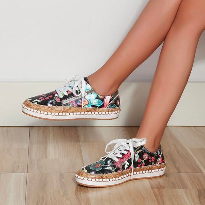 W&W Mode - Orthopädische Florale Turnschuhe