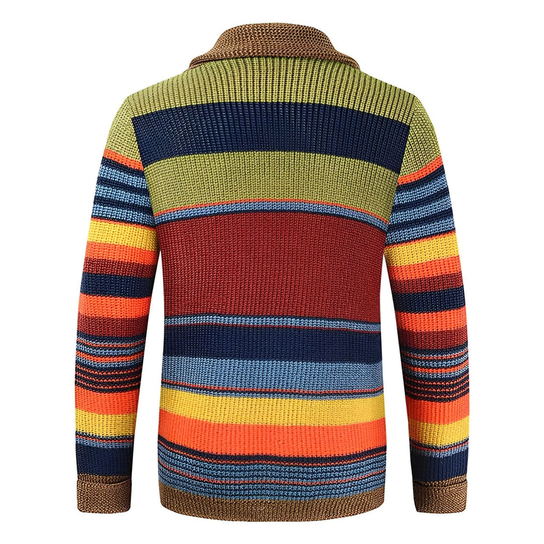 W&W Mode | Rollkragenpullover im Farbblockdesign