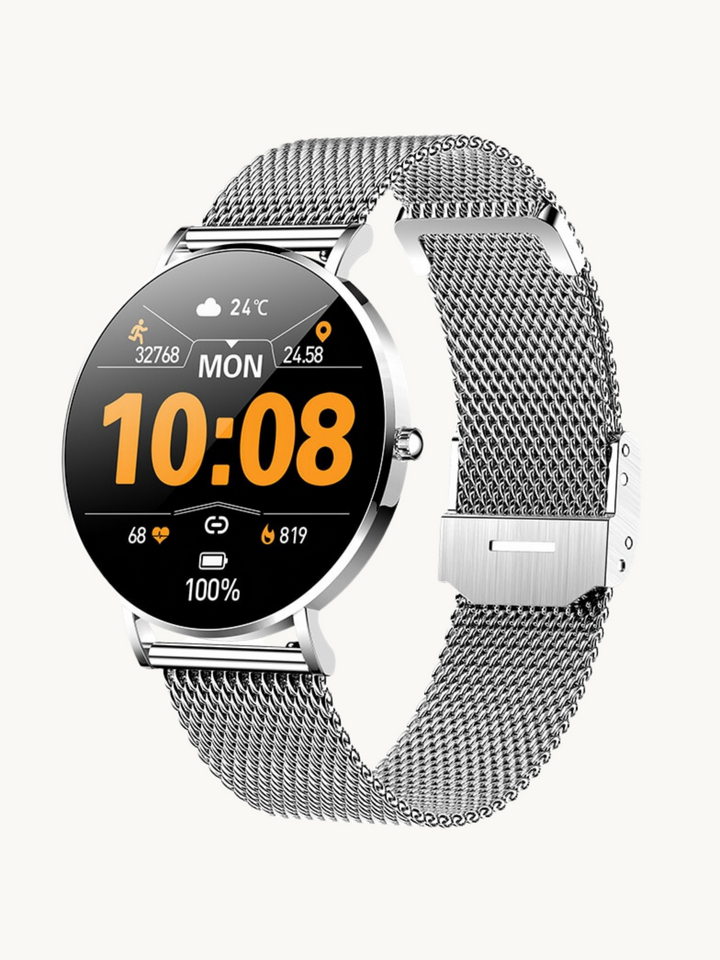 Damen Smartwatch mit Touchdisplay und Fitnessfunktionen