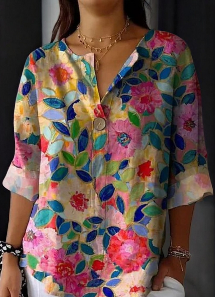 W&W Mode | Elegante Blumenbluse