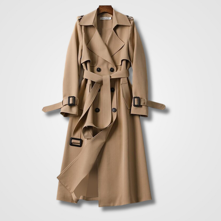 W&W Mode | Lässiger Langer Trenchcoat Mit