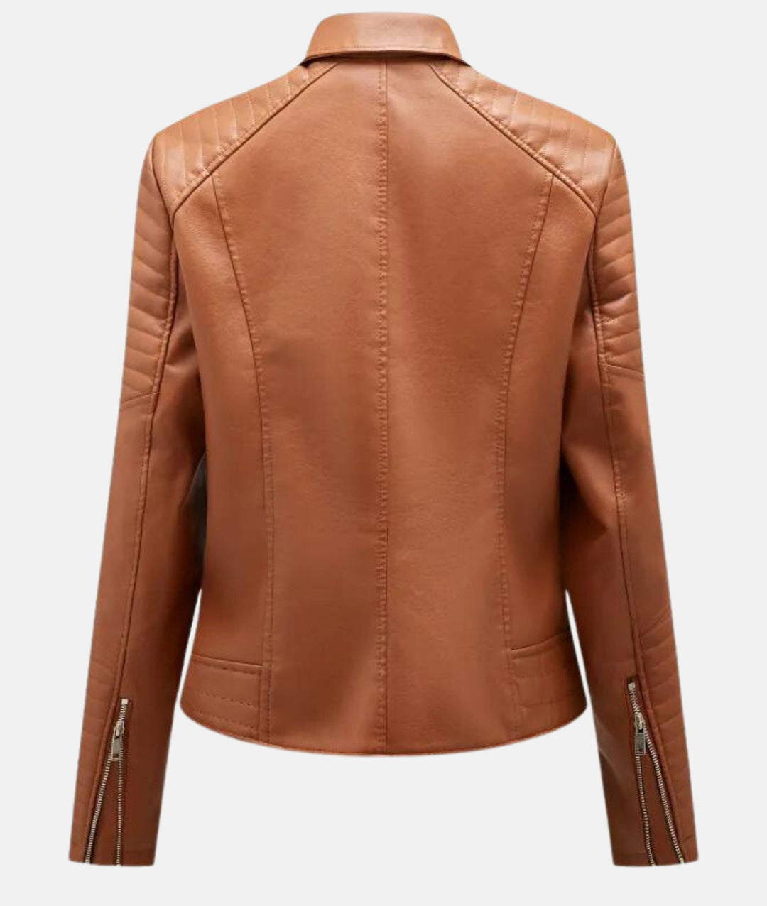 W&W Mode | Damen Lederjacke ohne Kapuze - Stilvolle Bikerjacke