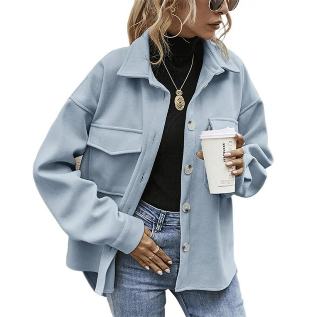 W&W Mode | Geknöpfte Jacke Mit Brusttaschen Für Damen