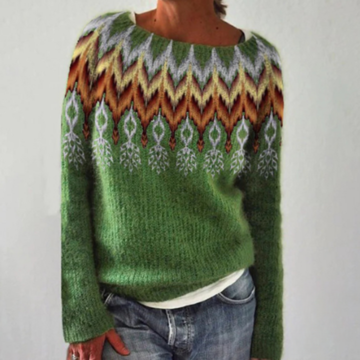 W&W Mode | Warmer Herbstpullover mit Rundhalsausschnitt für Damen