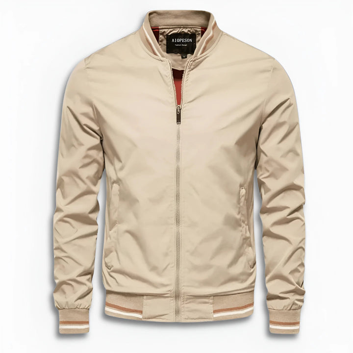 W&W Mode | Herren Lässige Übergangsjacke mit Wasserabweisender Oberfläche & Stehkragen W&W Mode