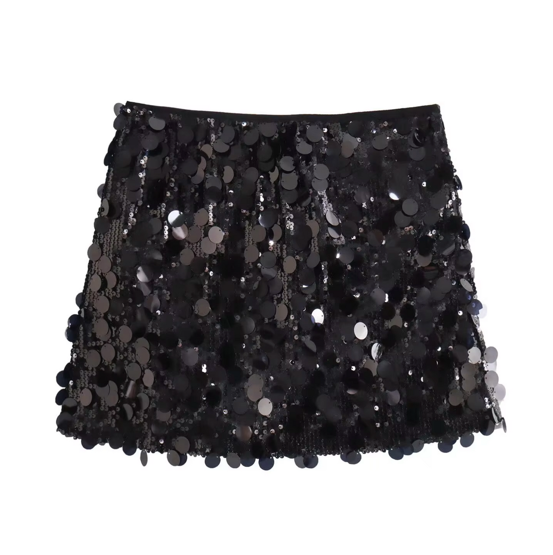 W&W Mode | Minirock mit Paillettenprint für Damen