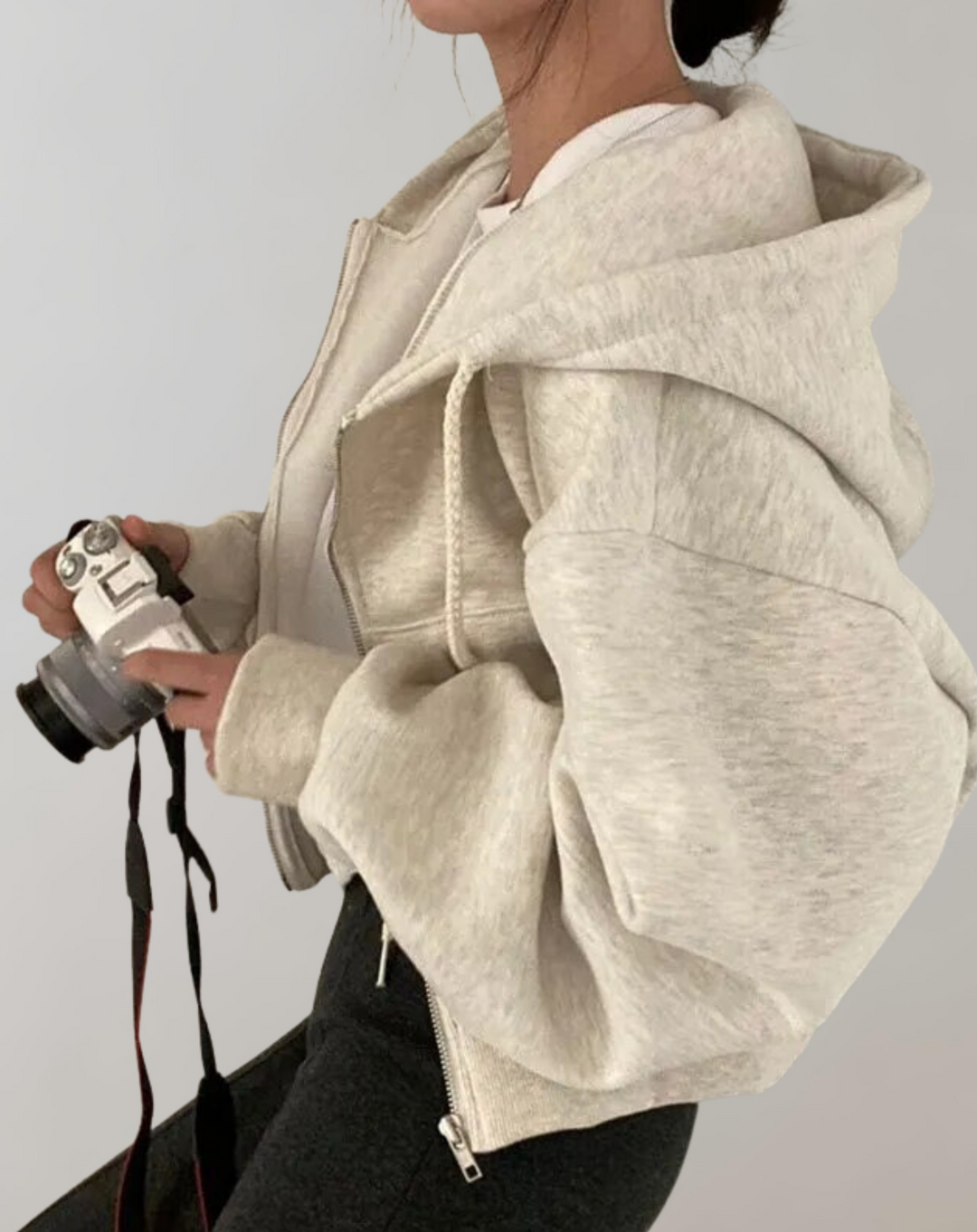 W&W Mode - Frauen Solid Hooded Sweatshirt