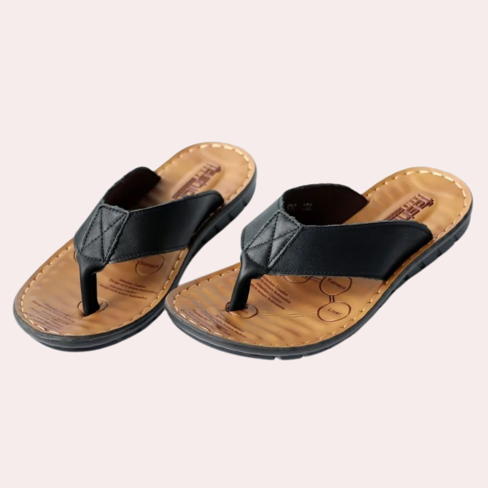 W&W Mode | Bequeme Herren Leder Slipper Komfortabel & Stilvoll Im Sommer