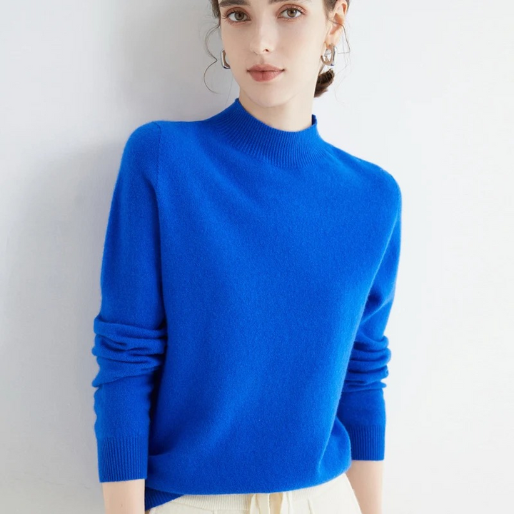 W&W Mode | Cashmere Pullover Damen Rundhals Weicher und Leichter Strickpullover