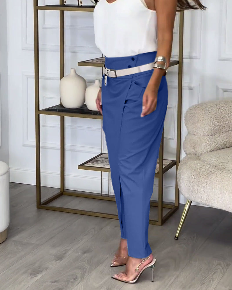 W&W Mode | Patchwork Hose Mit Gürtel