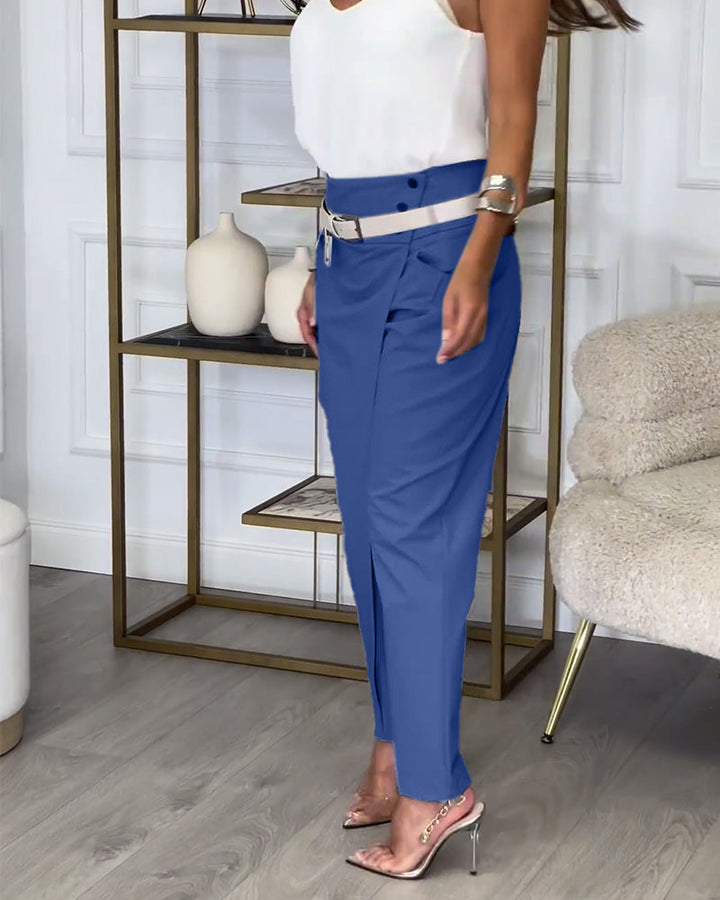 W&W Mode | Patchwork Hose Mit Gürtel
