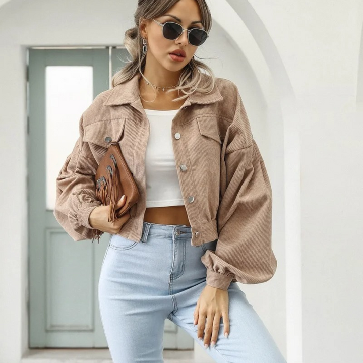 W&W Mode | Himmelblau Einfache Winddichte Damen Sommerjacke