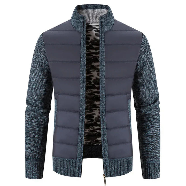 W&W Mode | Hybridjacke Aus Gesteppter Strickware Für Herren