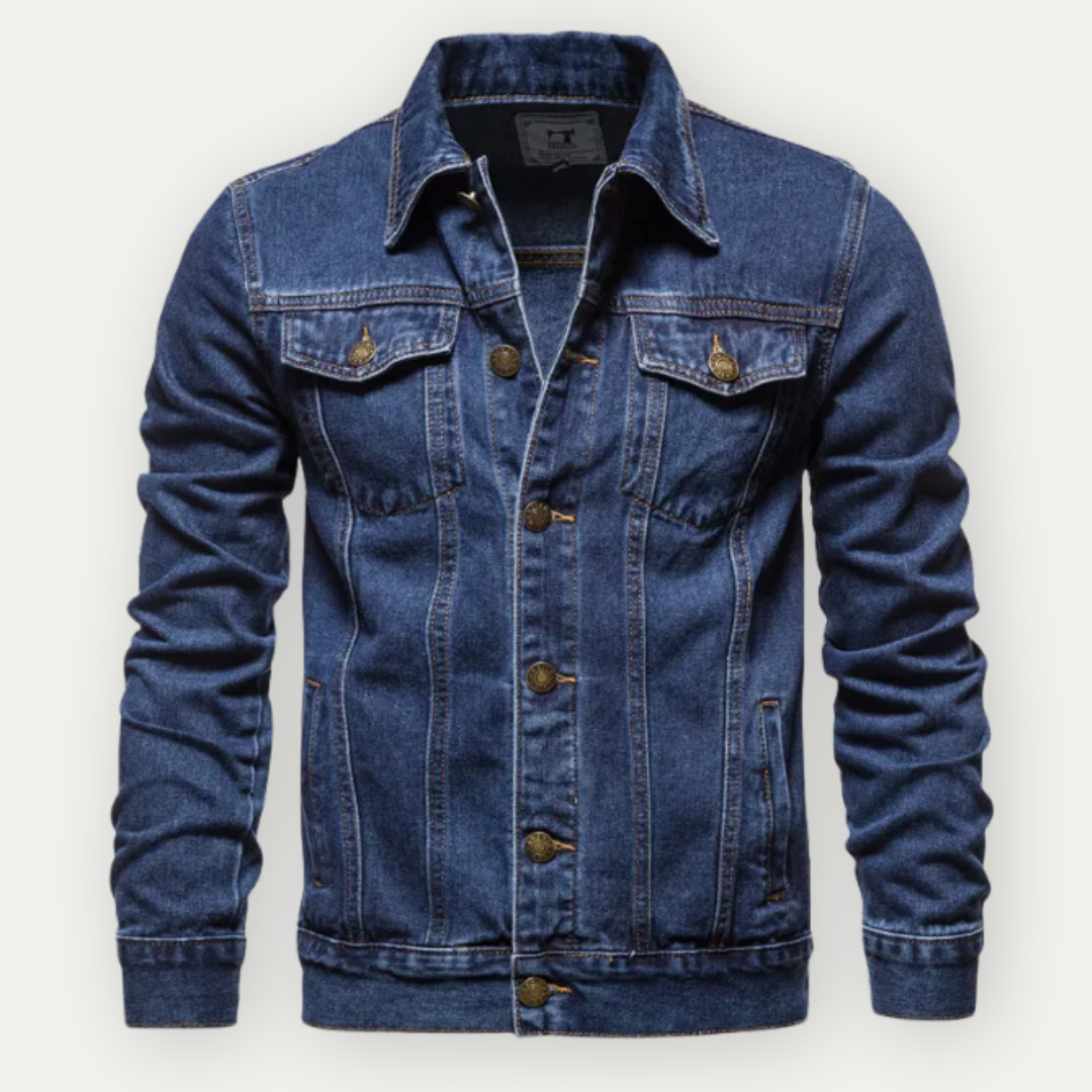 W&W Mode | Klassische Denim Truckerjacke Für Herren
