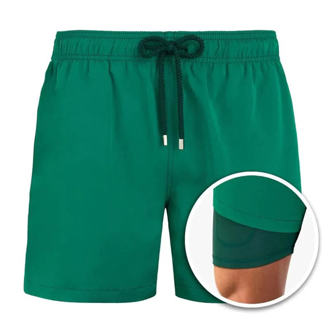 W&W Mode | Herren 2 Lagige Schwimmshort Stilvolle Badebekleidung Für Männer