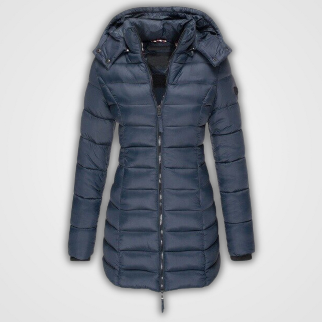 W&W Mode - Eleganter urbaner Stil Wintermantel für Damen mit Stehkragen