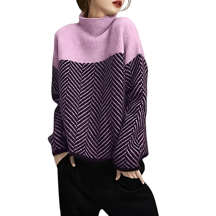 W&W Mode | Eleganter Wollrollkragenpullover für Damen - Stilvoller und wärmer Pullover