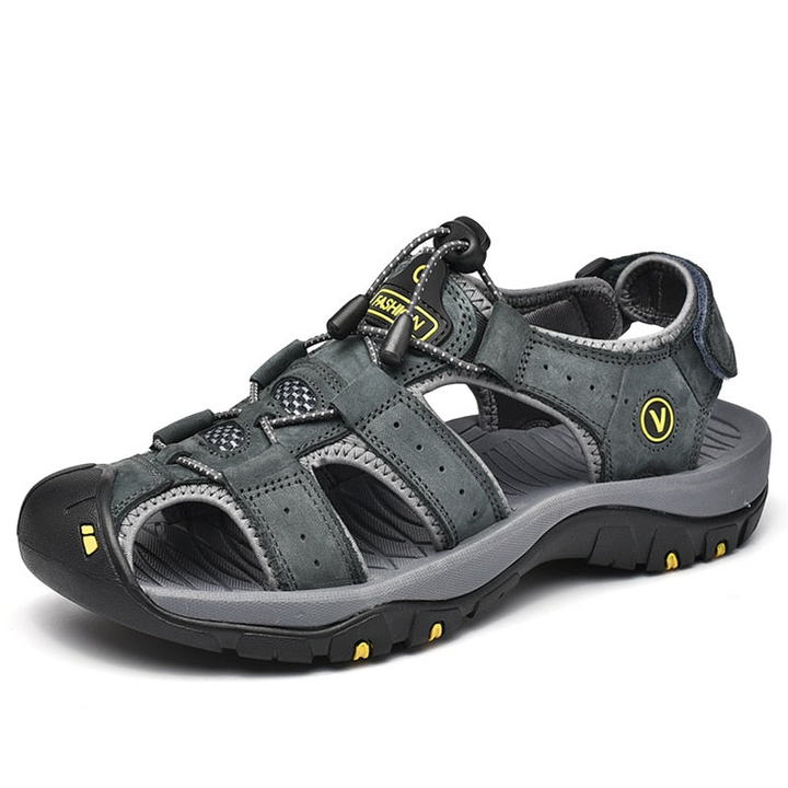 W&W Mode | Herren Leder Sandalen Bequeme & Klassische Sandalen Für Männer