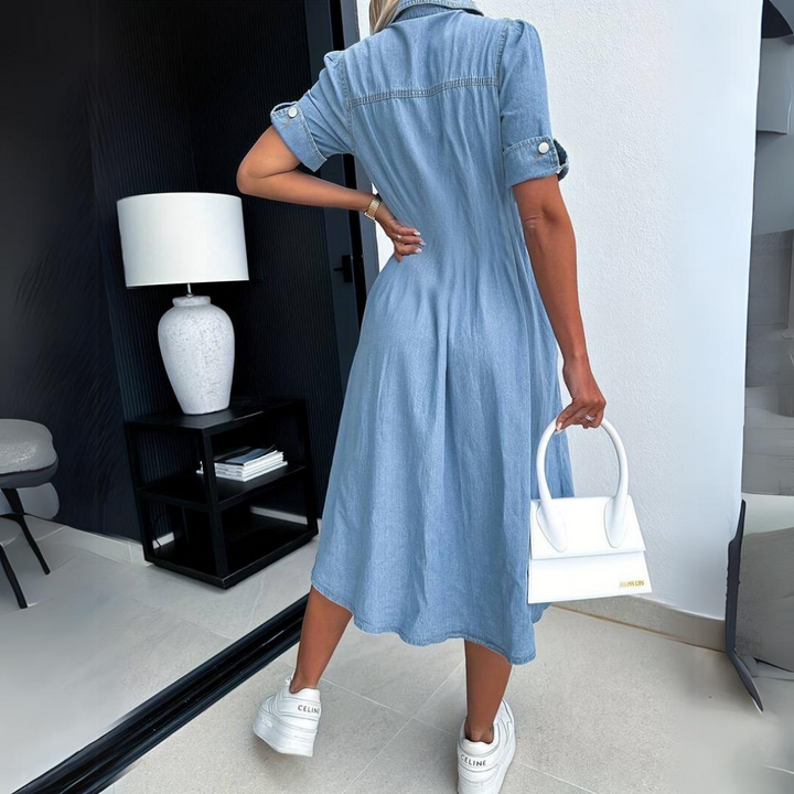 Kim | Trendy Denimkleid