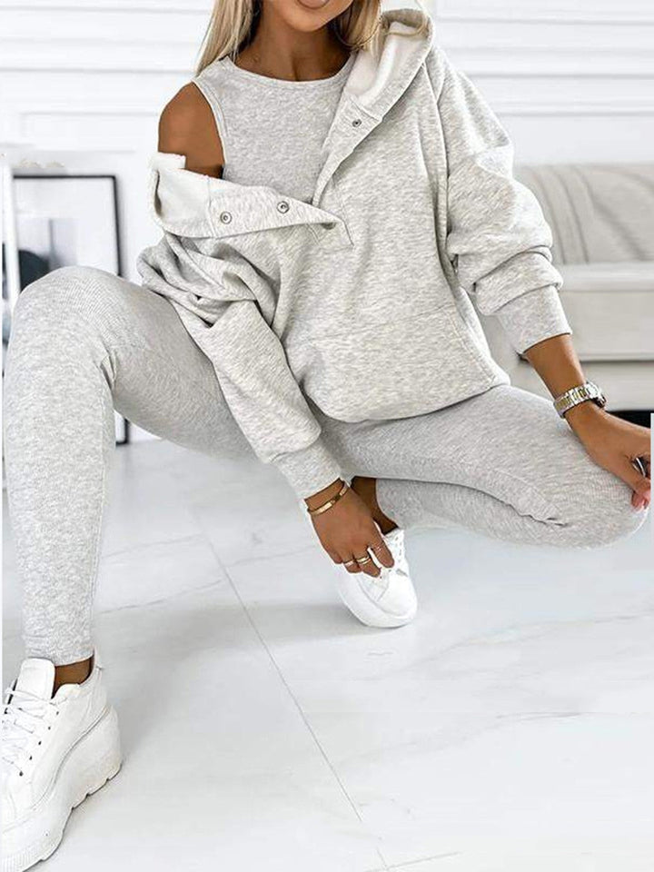 W&W Mode | 3-Teiliges Damen-Sportset Für Herbst Und Winter