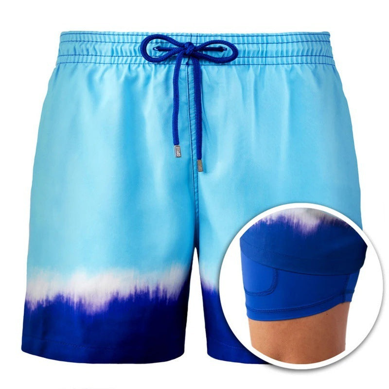 W&W Mode | Bedruckte Herren Badeshorts Mit Doppelter Schicht Für Den Sommer