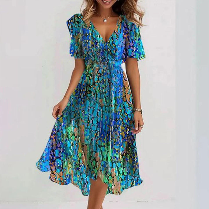 W&W Mode | Damenkleid Mit V-ausschnitt