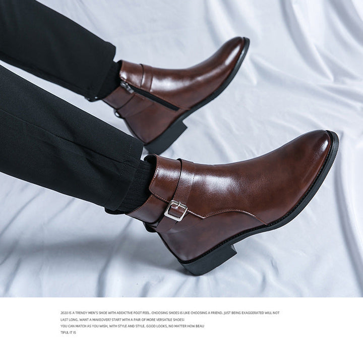 W&W Mode | Klassische Leder Herrenstiefel