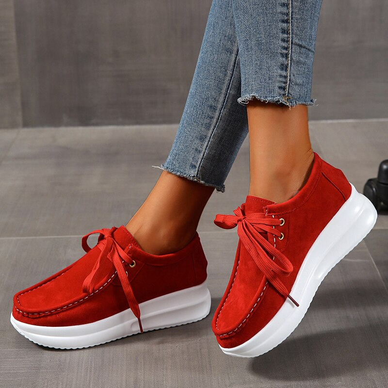W&W Mode | Stylische Dicke Wildlederschuhe Mit Rutschfester Sohle Und Bequemer Passform