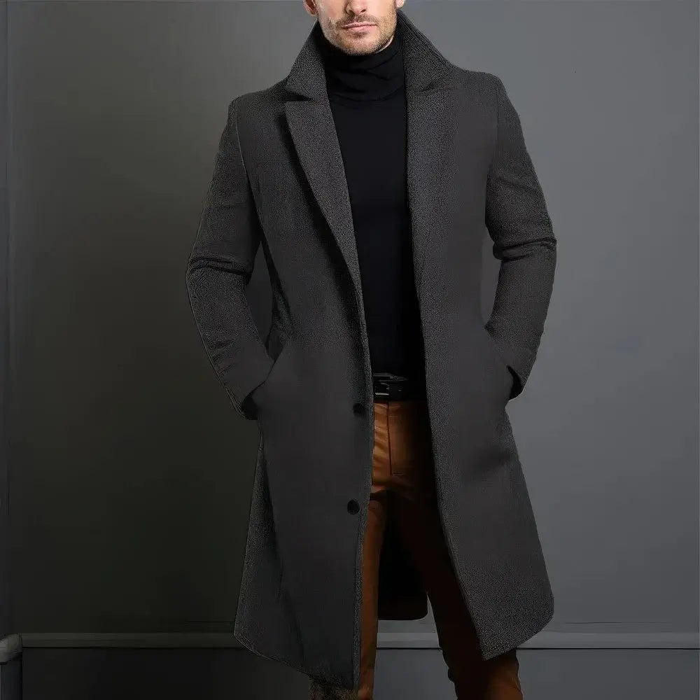 W&W Mode | Luxus Herren Trenchcoat Merino Stil