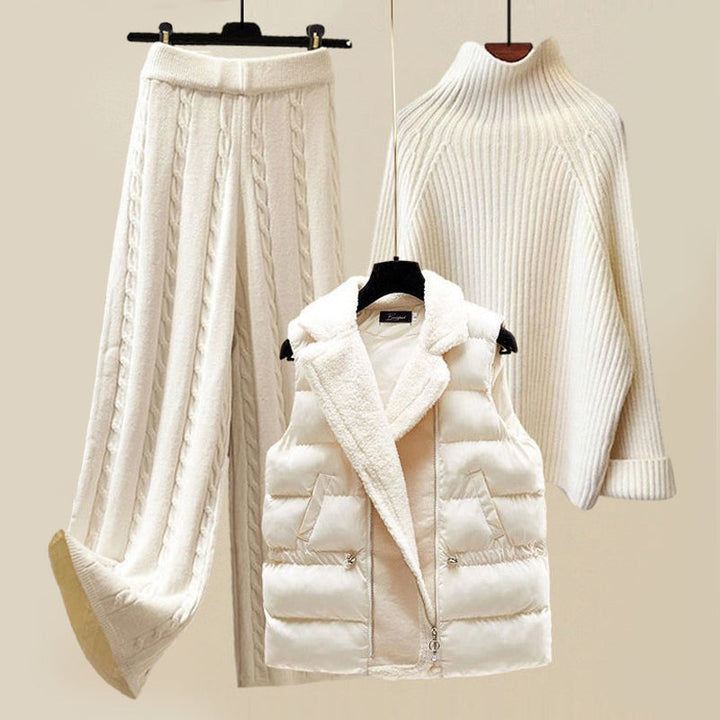 W&W Mode | 3-teiliges Winter-Ensemble in Weiß