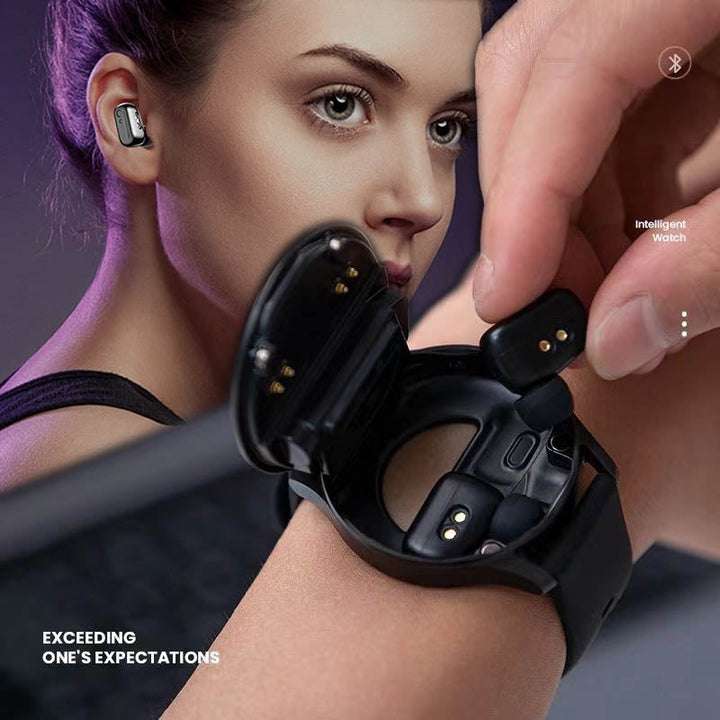 Smartwatch mit Bluetooth-Kopfhörern für iPhone und Android