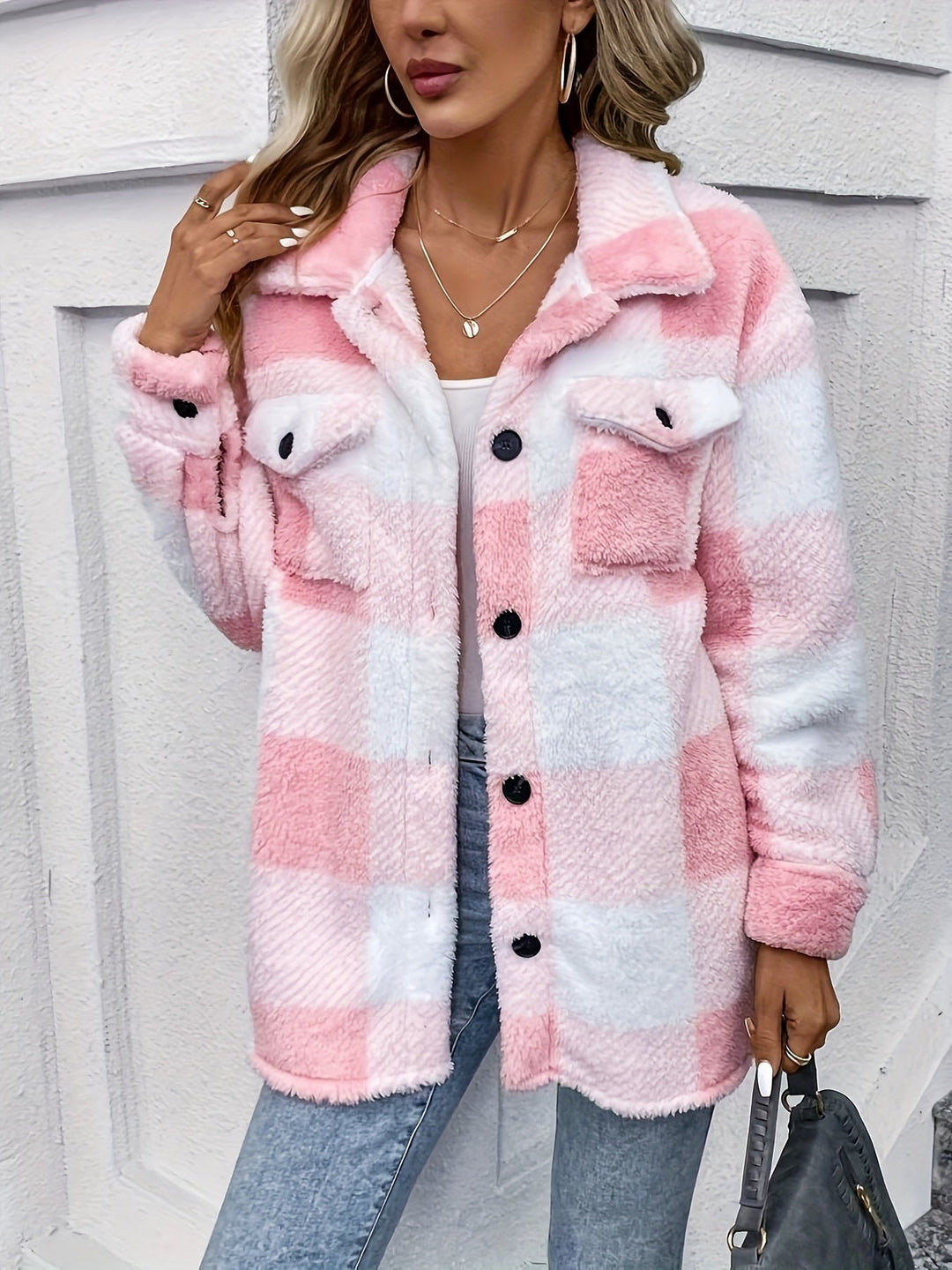 W&W Mode | warme Damenjacke mit Karomuster