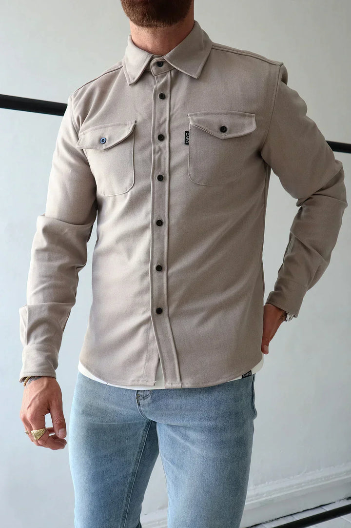 W&W Mode | Premium-Jacke mit Knopfverschluss für Herren | Stylische und bequeme Jacke