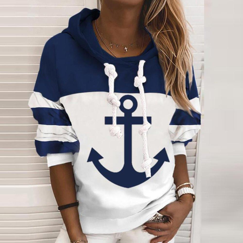 W&W Mode | Anker langärmliger Colorblock Hoodie