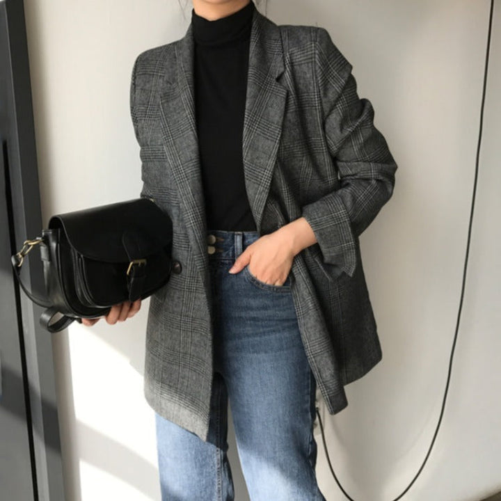W&W Mode | blazer mit karierter jacke