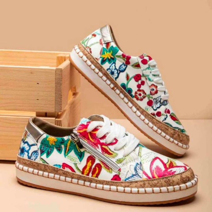 W&W Mode - Orthopädische Florale Turnschuhe