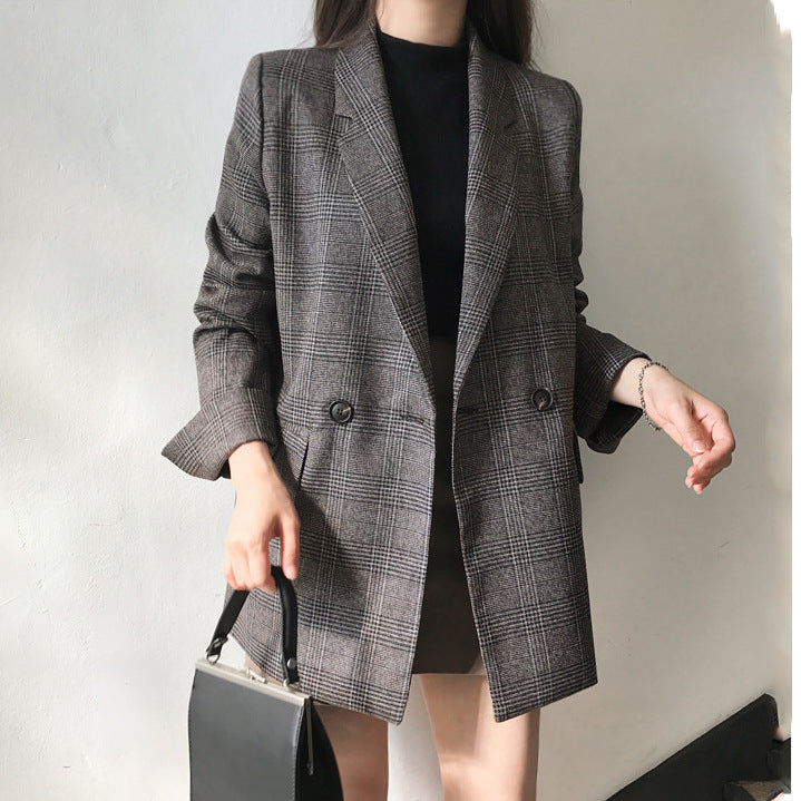 W&W Mode | blazer mit karierter jacke